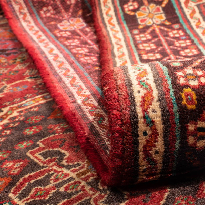 Persisk tæppe - Nomadisk - 280 x 177 cm - mørkerød