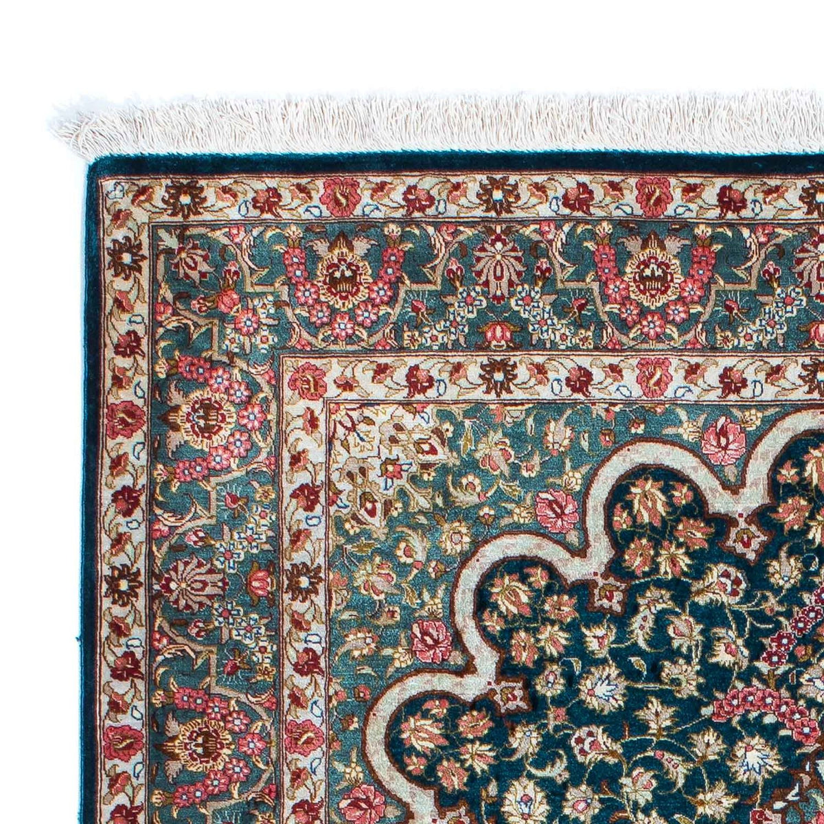 Persisk tæppe - Ghom - 150 x 101 cm - grøn