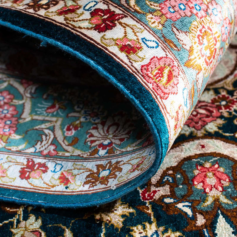 Persisk tæppe - Ghom - 150 x 101 cm - grøn