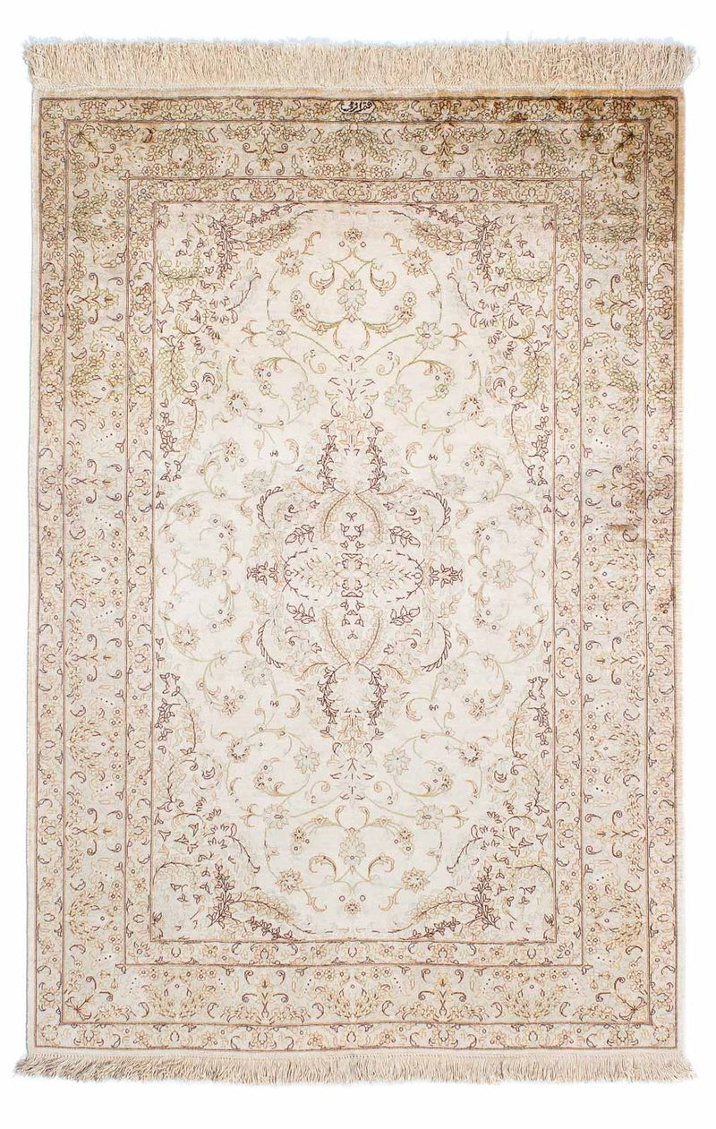Persisk tæppe - Ghom - 147 x 99 cm - beige