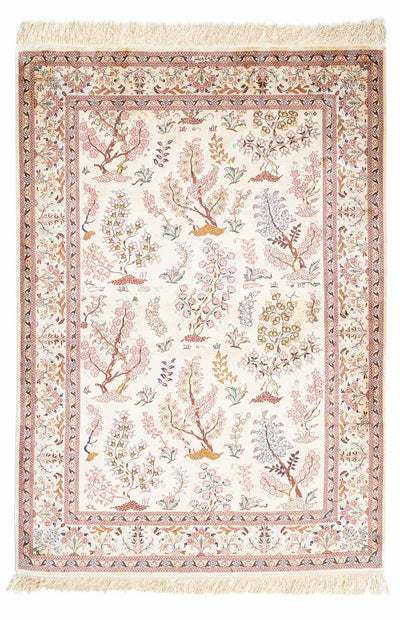Qom Tæppe 104x146cm - Persisk tæppe