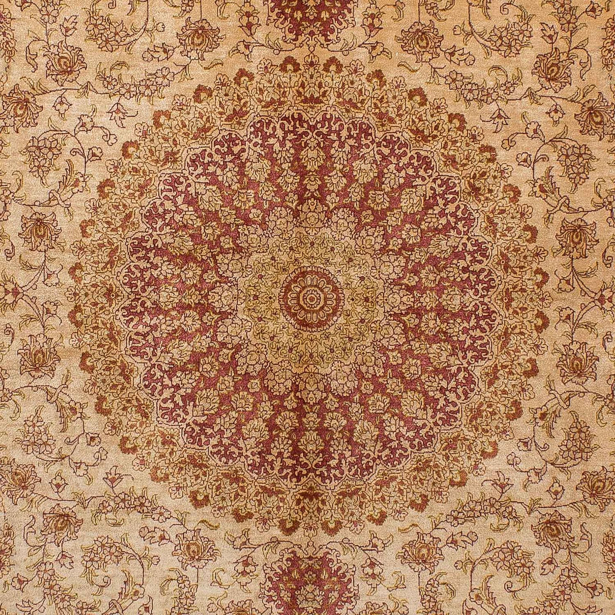 Silketæppe - Ghom Silk - Premium - 237 x 154 cm - brun