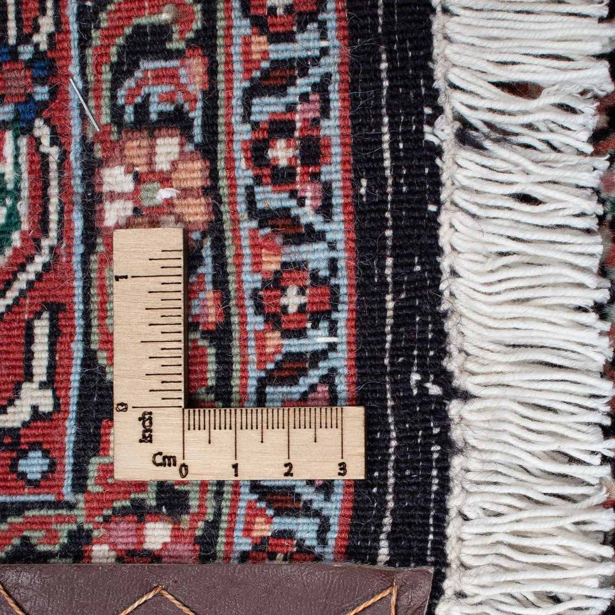 Persisk tæppe - Bijar - 211 x 130 cm - mørkeblå