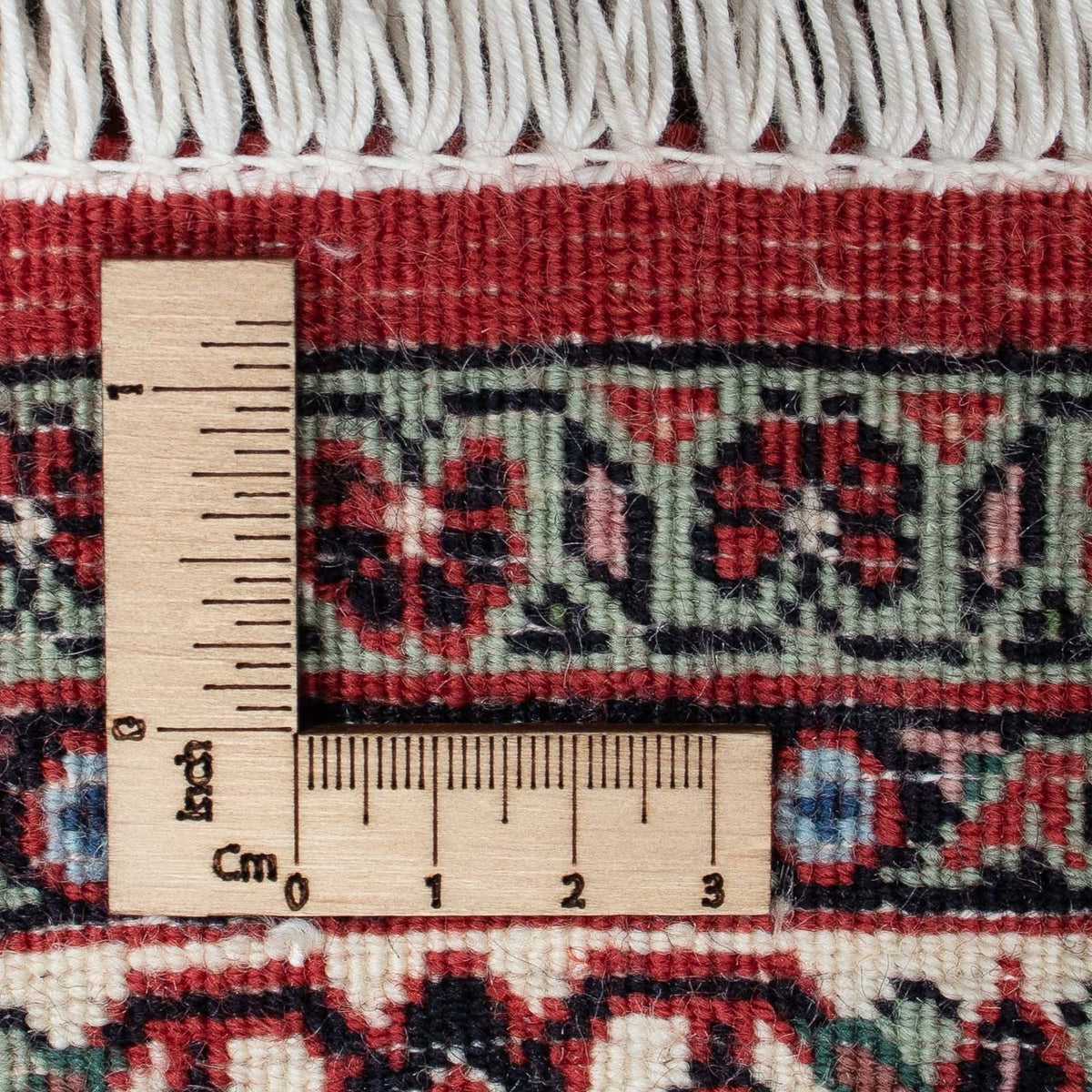 Persisk tæppe - Bijar - 204 x 129 cm - lysrød