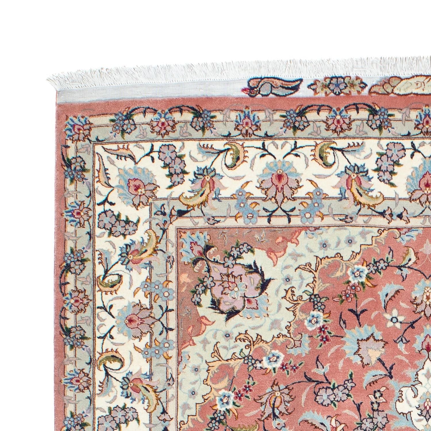 Persisk tæppe - Tabriz - Royal - 204 x 154 cm - pink