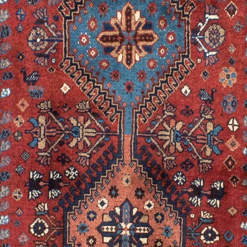 Løber Persisk tæppe - Nomadisk - 370 x 84 cm - mørkerød
