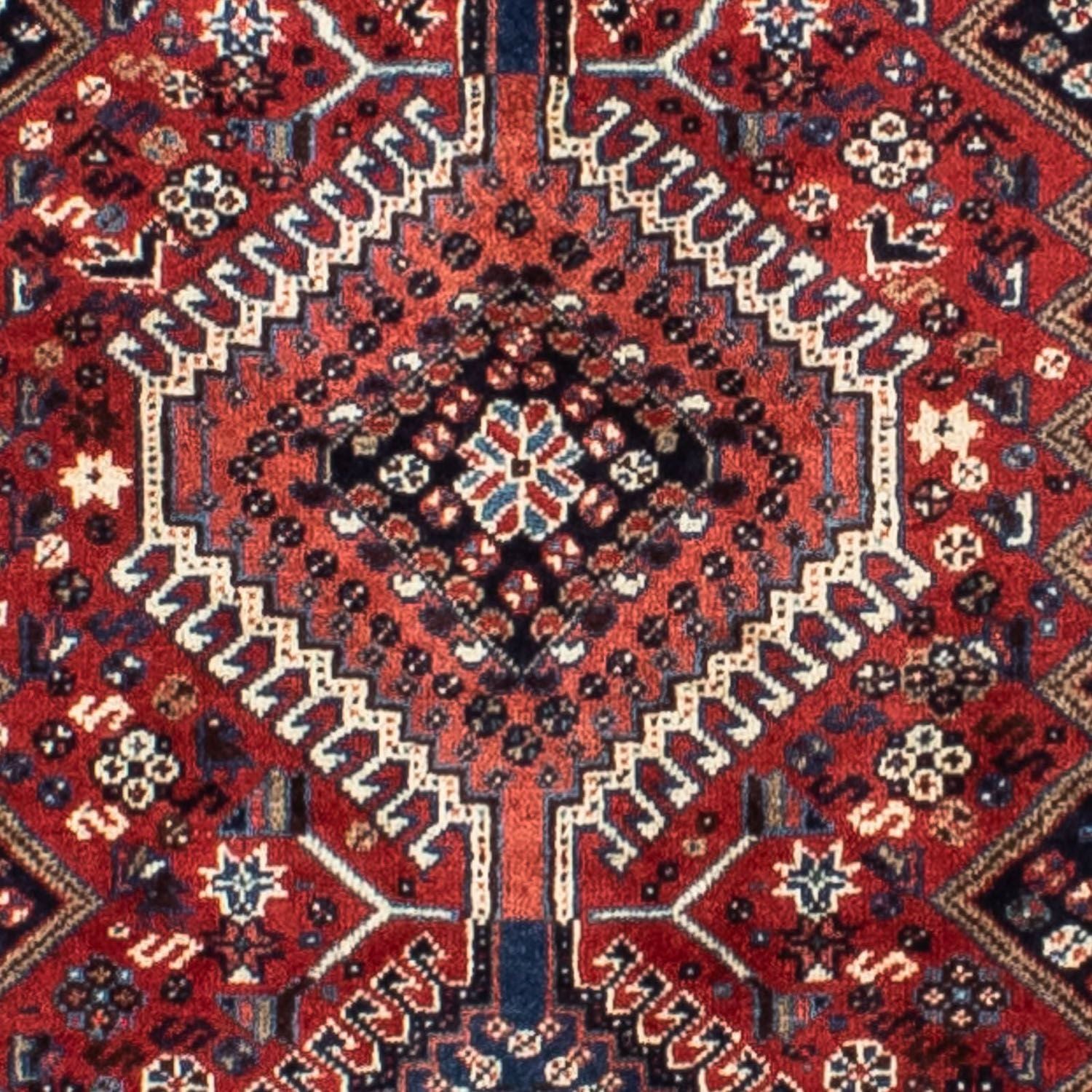 Løber Persisk tæppe - Nomadisk - 368 x 80 cm - mørkerød