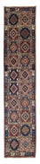 Løber Persisk tæppe - Nomadisk - 381 x 80 cm - flerfarvet