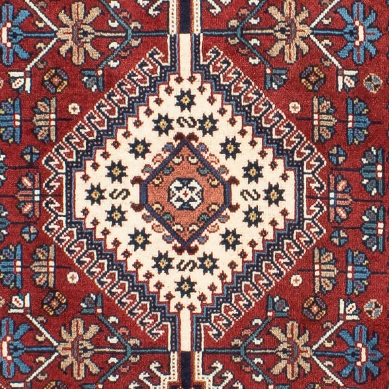 Løber Persisk tæppe - Nomadisk - 373 x 80 cm - mørkerød