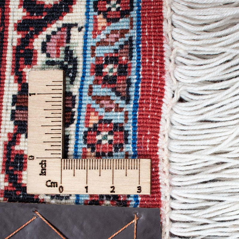 Persisk tæppe - Bijar - 214 x 127 cm - lysrød