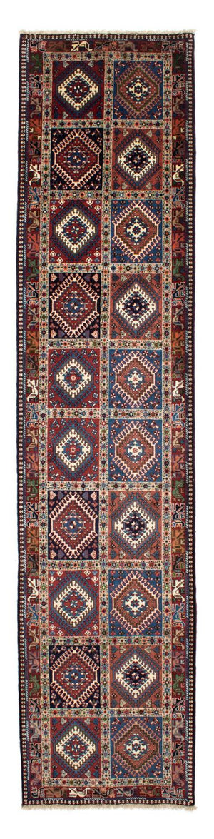 Løber Persisk tæppe - Nomadisk - 398 x 83 cm - flerfarvet