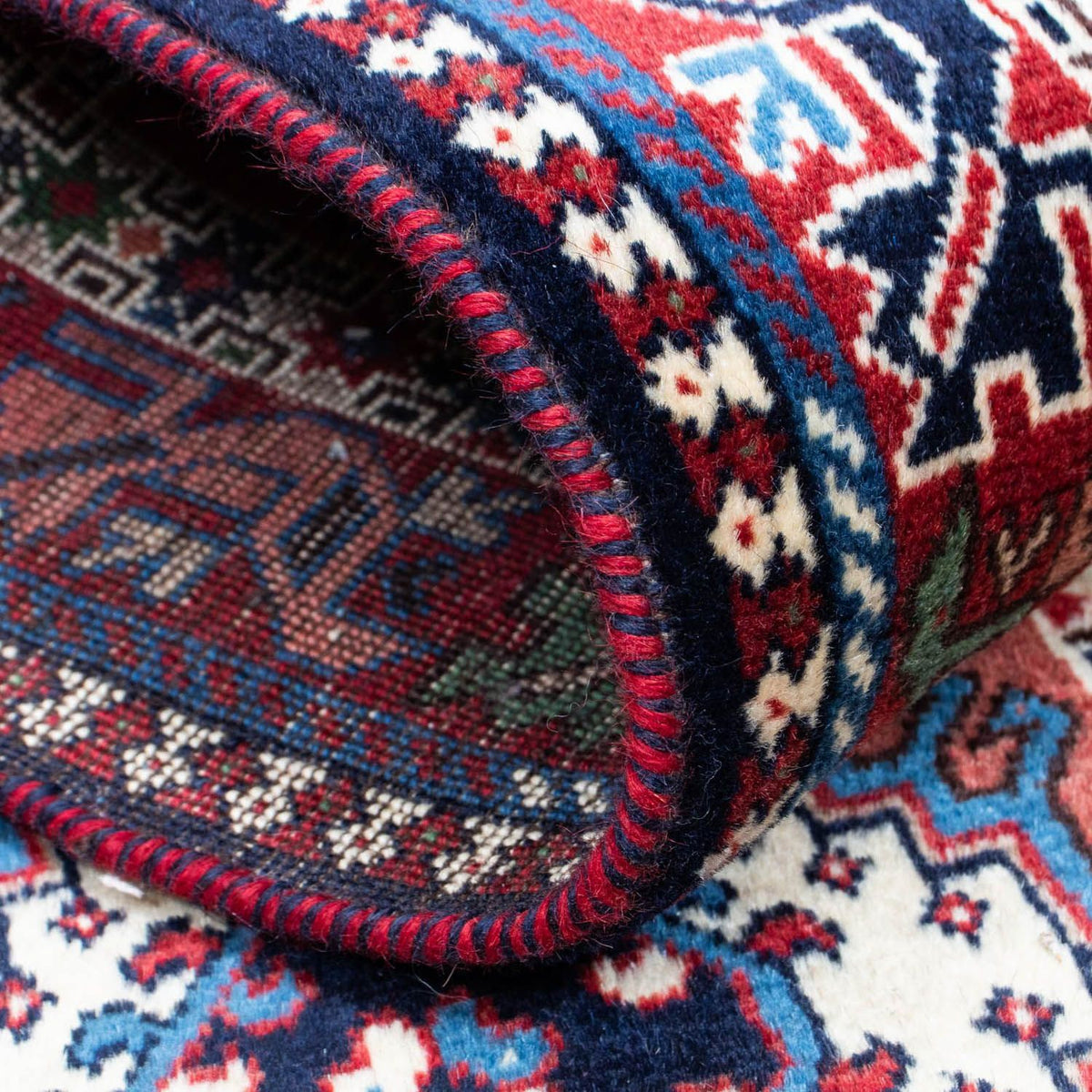 Løber Persisk tæppe - Nomadisk - 398 x 83 cm - flerfarvet