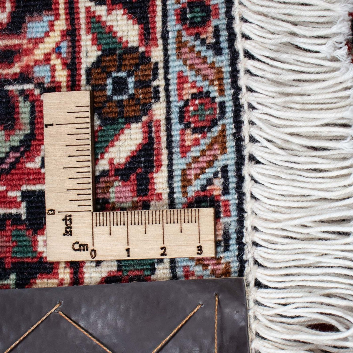 Persisk tæppe - Bijar - 198 x 132 cm - lysrød