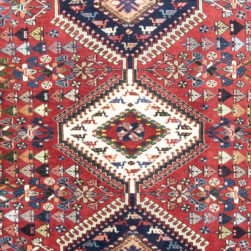 Persisk tæppe - Nomadisk - 217 x 130 cm - mørkerød
