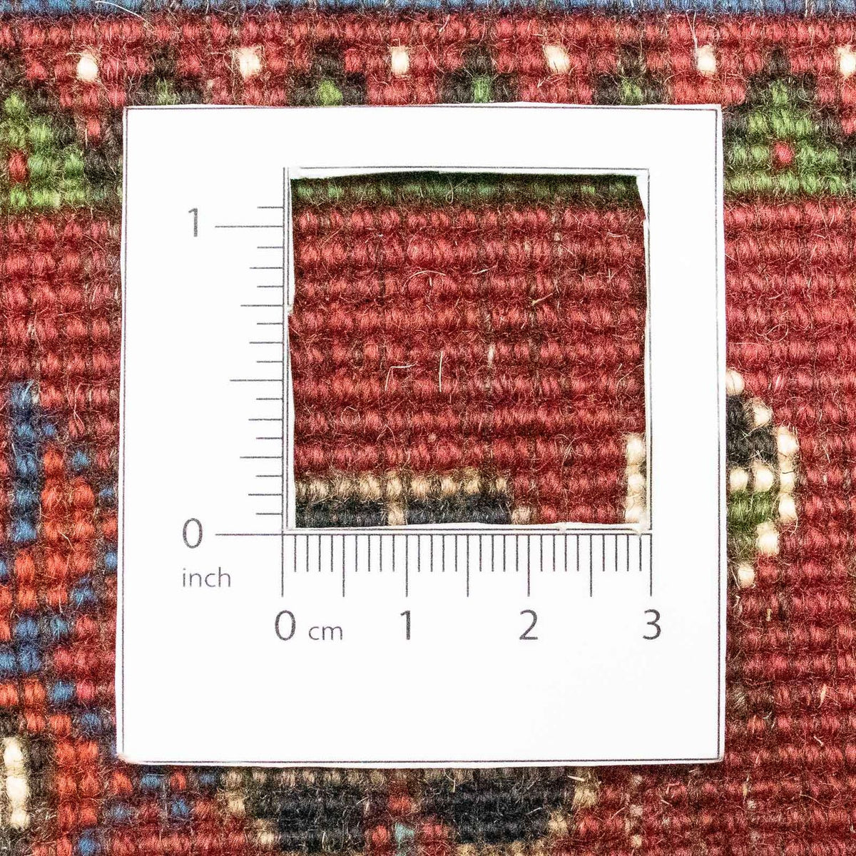 Persisk tæppe - Nomadisk - 217 x 130 cm - mørkerød