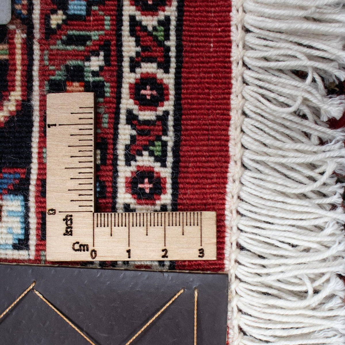 Persisk tæppe - Bijar - 202 x 150 cm - lysrød