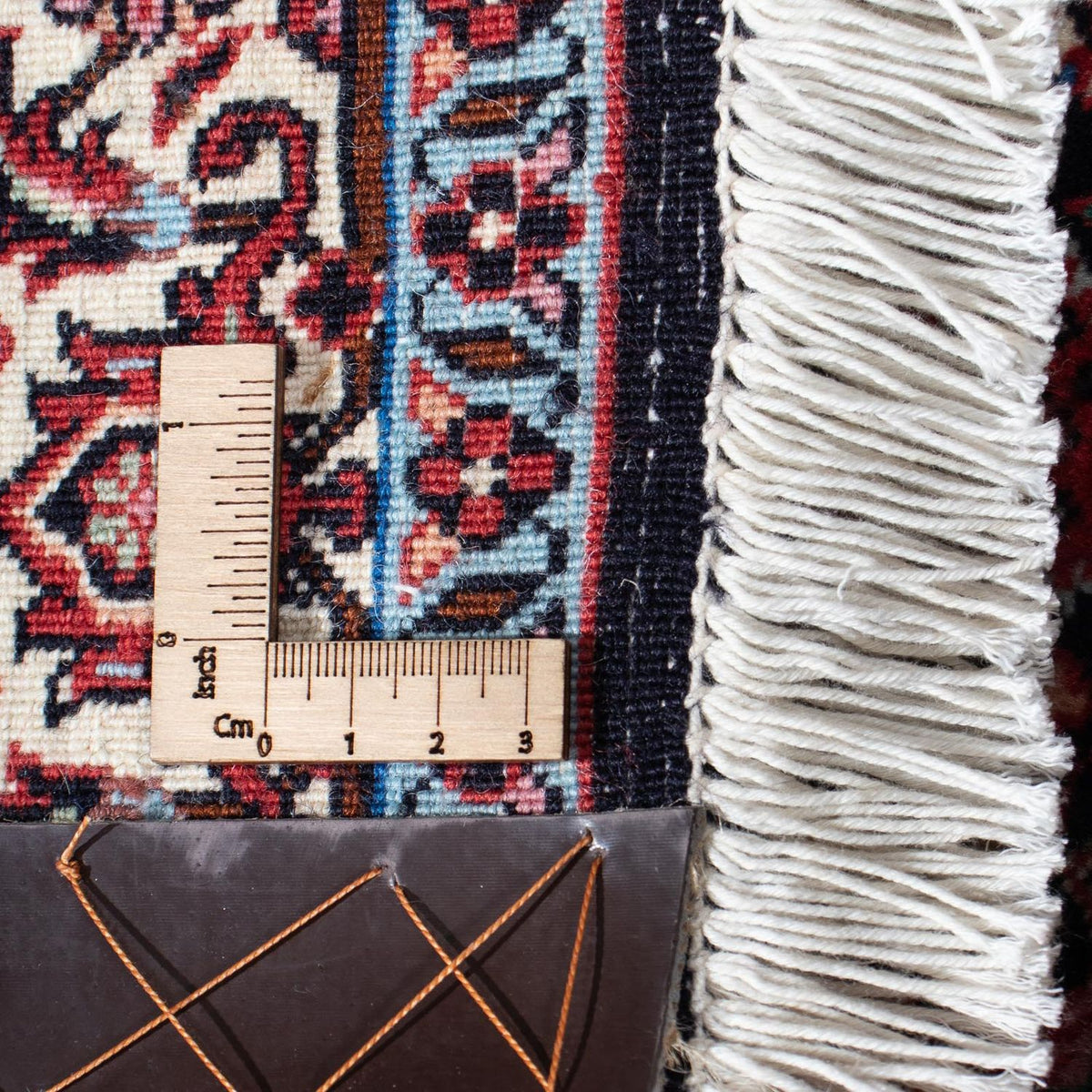 Løber Persisk tæppe - Bijar - 218 x 77 cm - mørkeblå