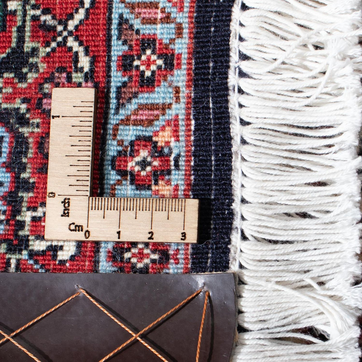 Løber Persisk tæppe - Bijar - 212 x 74 cm - mørkerød