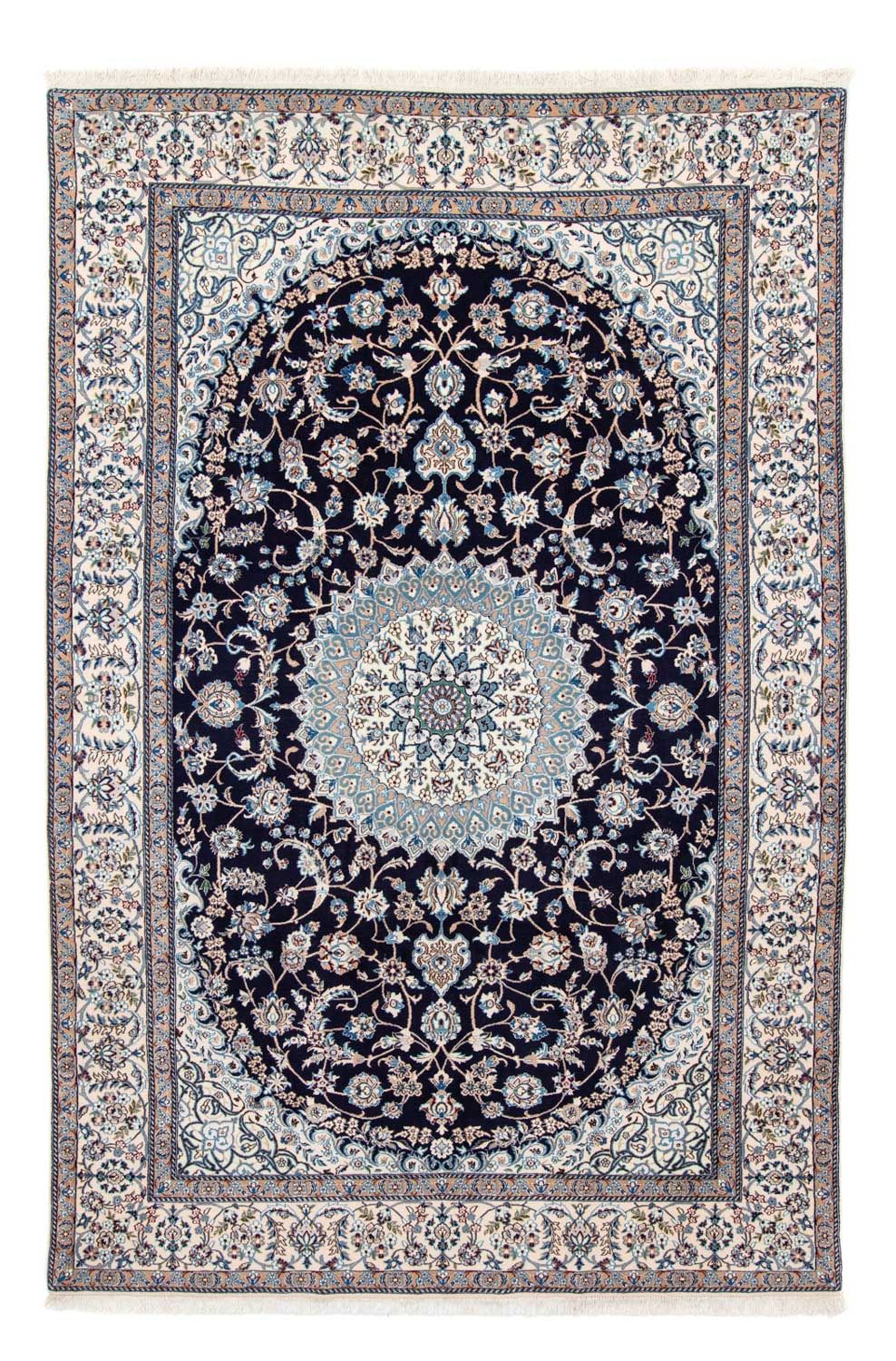 Persisk tæppe - Nain - Royal - 300 x 197 cm - sort