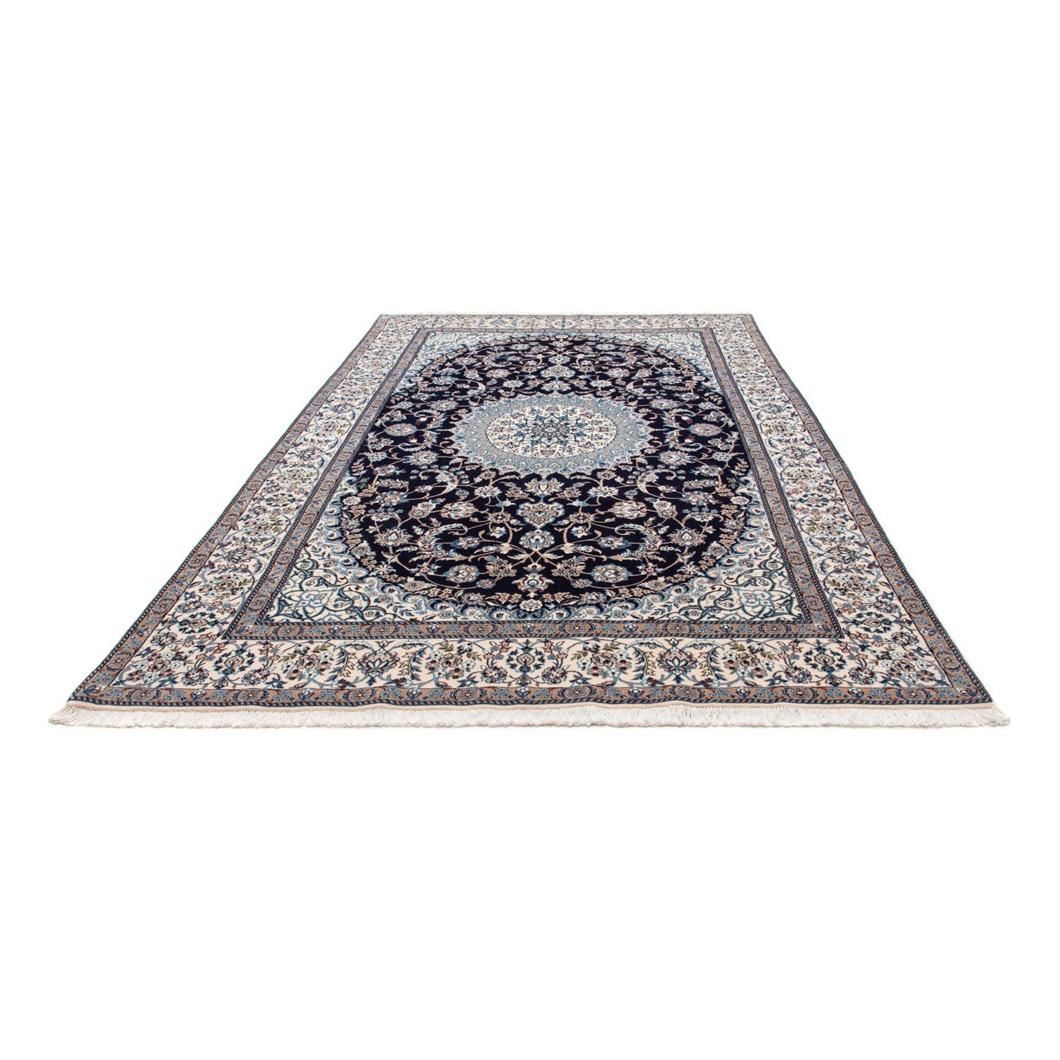 Persisk tæppe - Nain - Royal - 300 x 197 cm - sort
