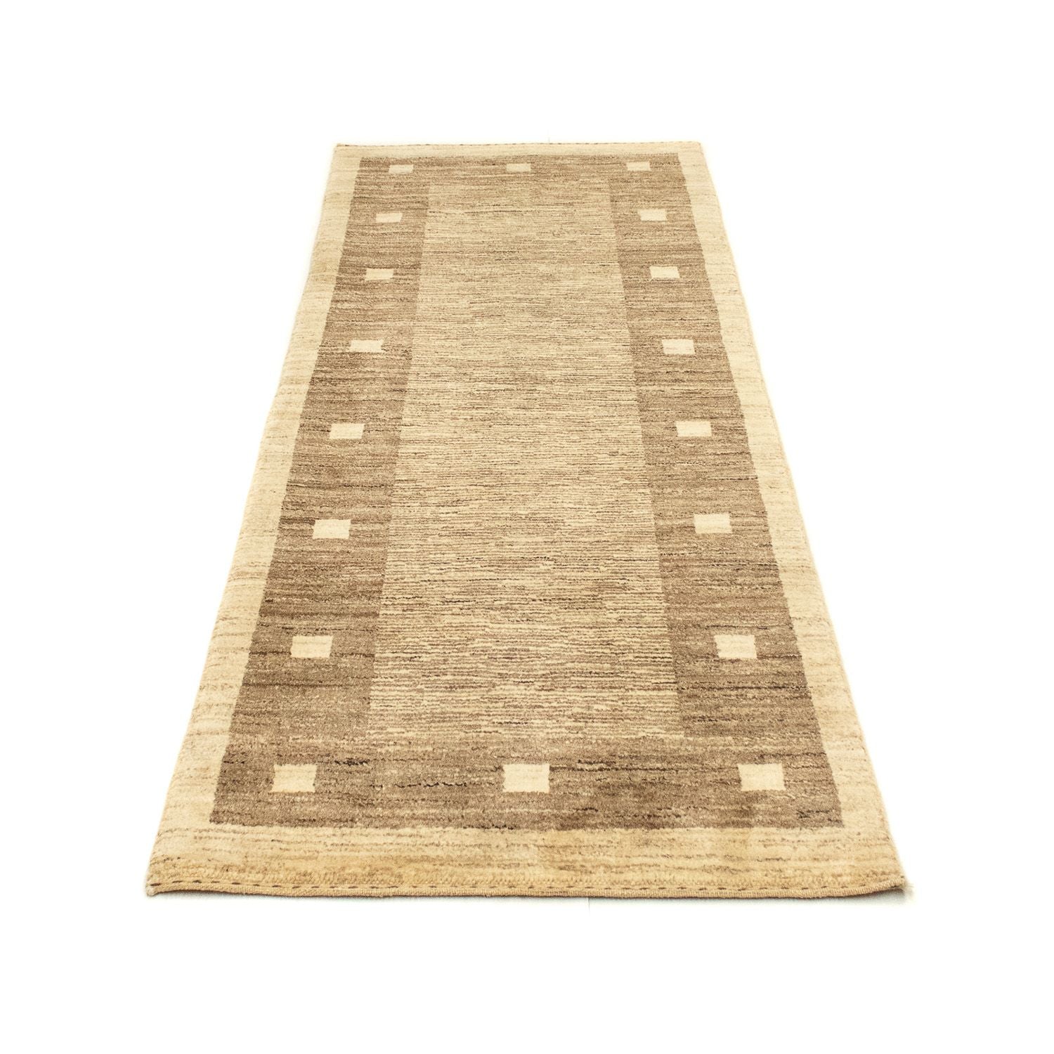 Løber Gabbeh-tæppe - Indus - 211 x 75 cm - beige