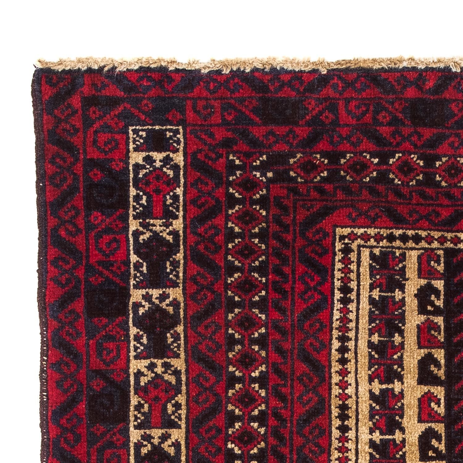 Baluch-tæppe - 130 x 82 cm - mørkerød