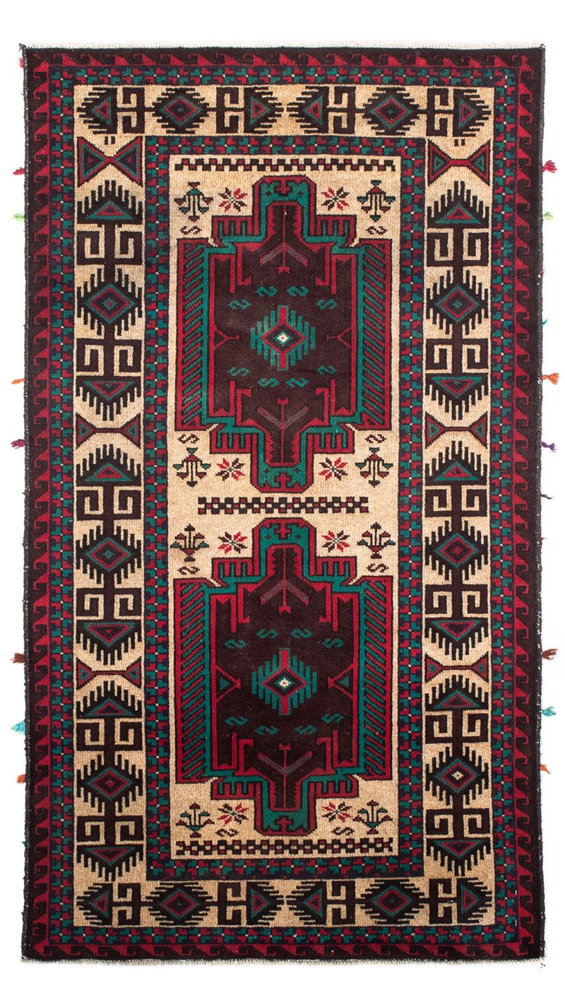 Baluch-tæppe - 139 x 77 cm - beige