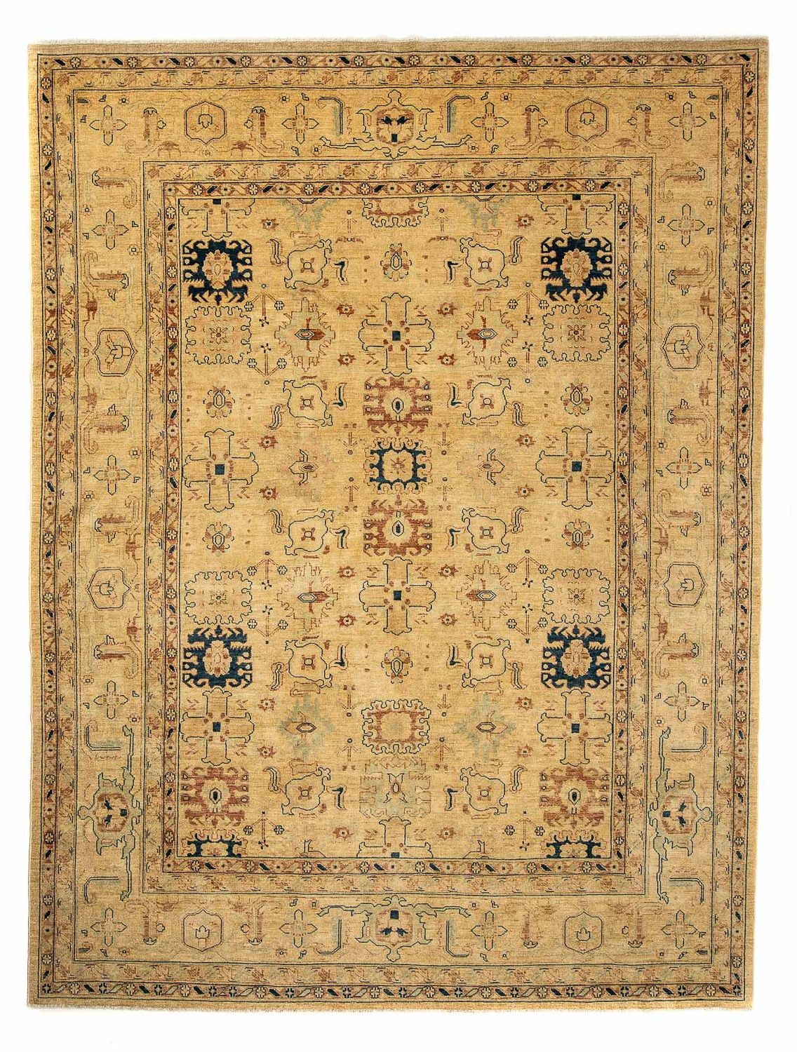 Persisk tæppe - Nomadisk - 321 x 248 cm - lys brun