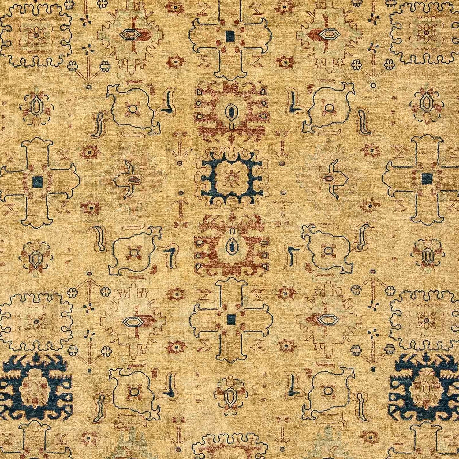 Persisk tæppe - Nomadisk - 321 x 248 cm - lys brun