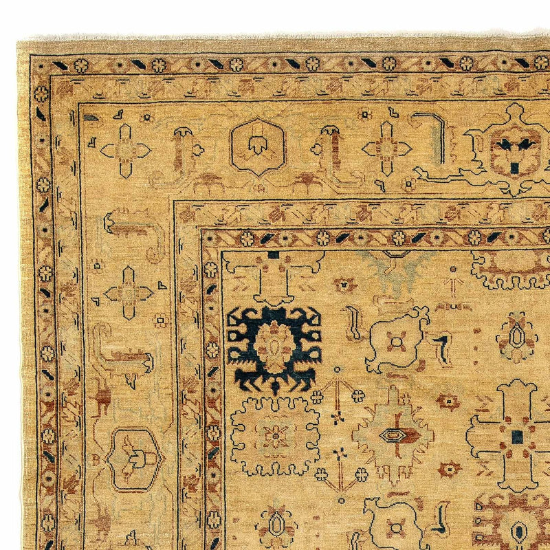 Persisk tæppe - Nomadisk - 321 x 248 cm - lys brun