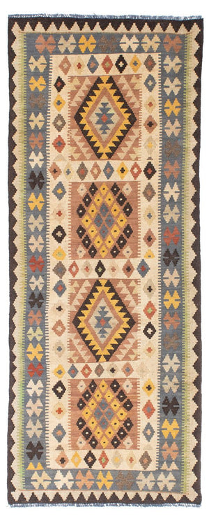 Løber Kelim-tæppe - orientalsk - 208 x 82 cm - beige