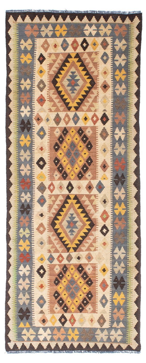 Løber Kelim-tæppe - orientalsk - 208 x 82 cm - beige