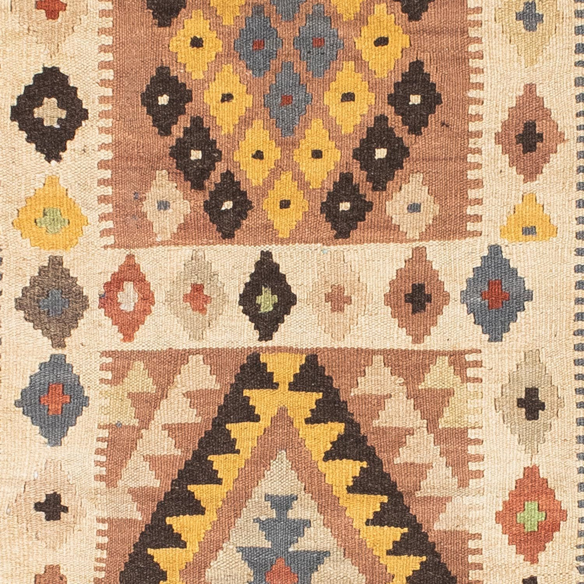 Løber Kelim-tæppe - orientalsk - 208 x 82 cm - beige