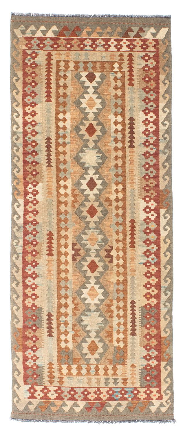 Løber Kelim-tæppe - orientalsk - 200 x 78 cm - beige