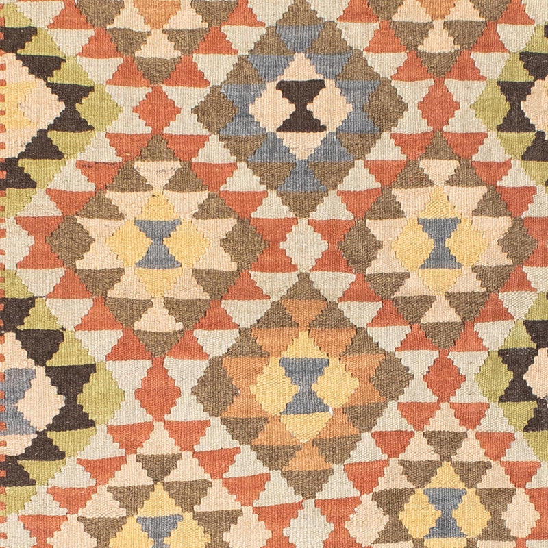 Løber Kelim-tæppe - orientalsk - 200 x 91 cm - lys brun
