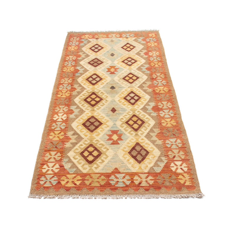 Løber Kelim-tæppe - orientalsk - 201 x 78 cm - beige