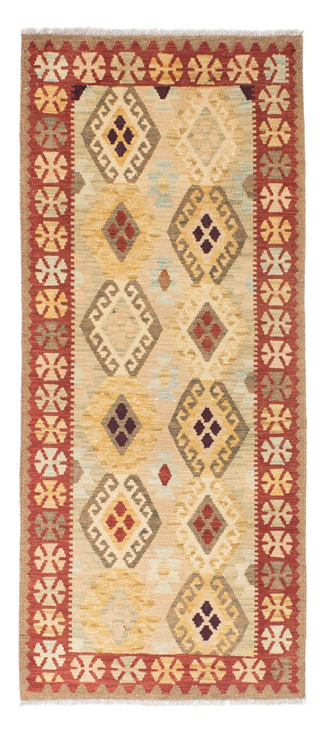 Løber Kelim-tæppe - orientalsk - 199 x 79 cm - beige