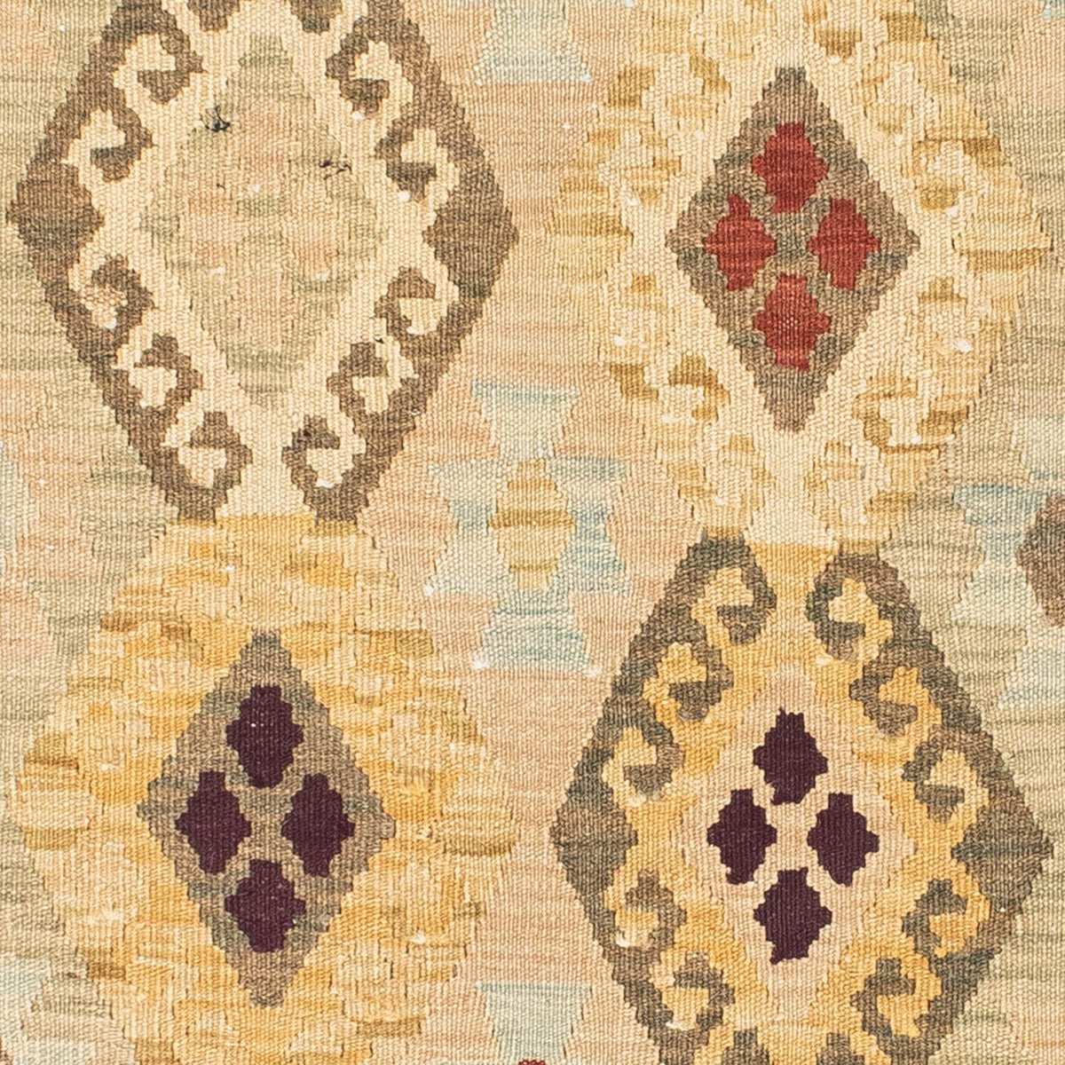 Løber Kelim-tæppe - orientalsk - 199 x 79 cm - beige