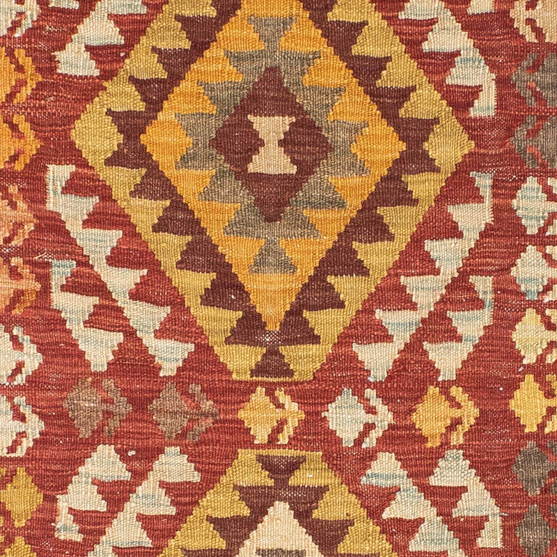 Løber Kelim-tæppe - orientalsk - 189 x 78 cm - mørkerød