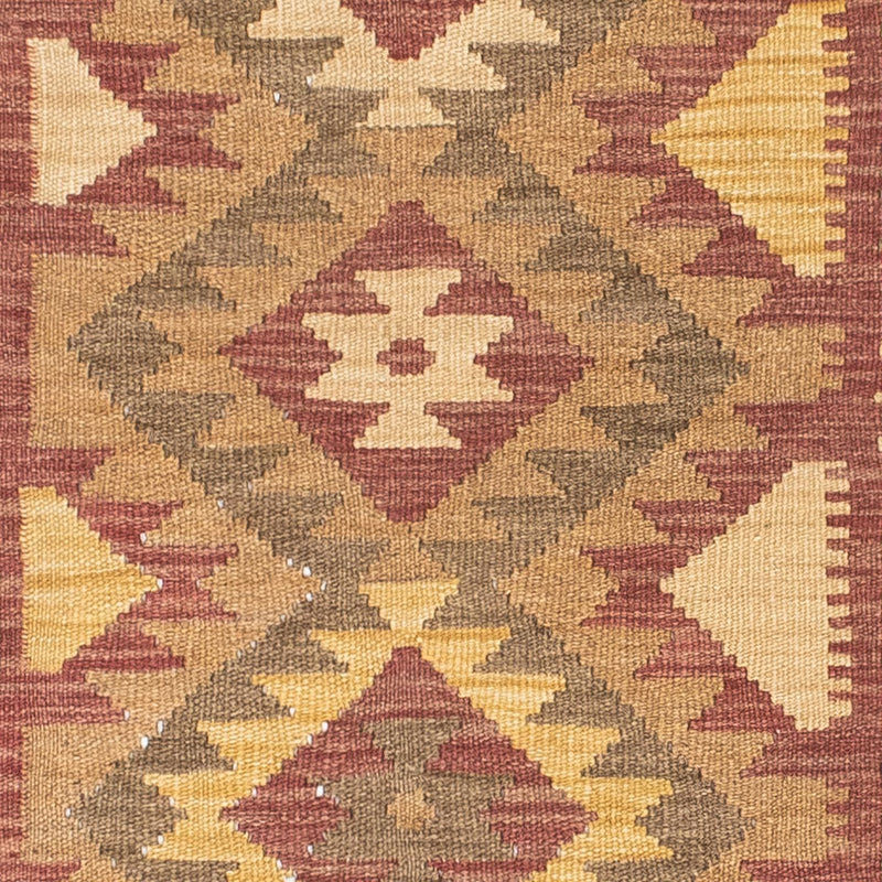 Løber Kelim-tæppe - orientalsk - 192 x 77 cm - lys brun