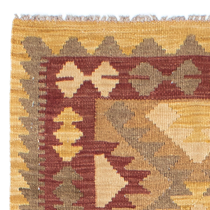 Løber Kelim-tæppe - orientalsk - 192 x 77 cm - lys brun
