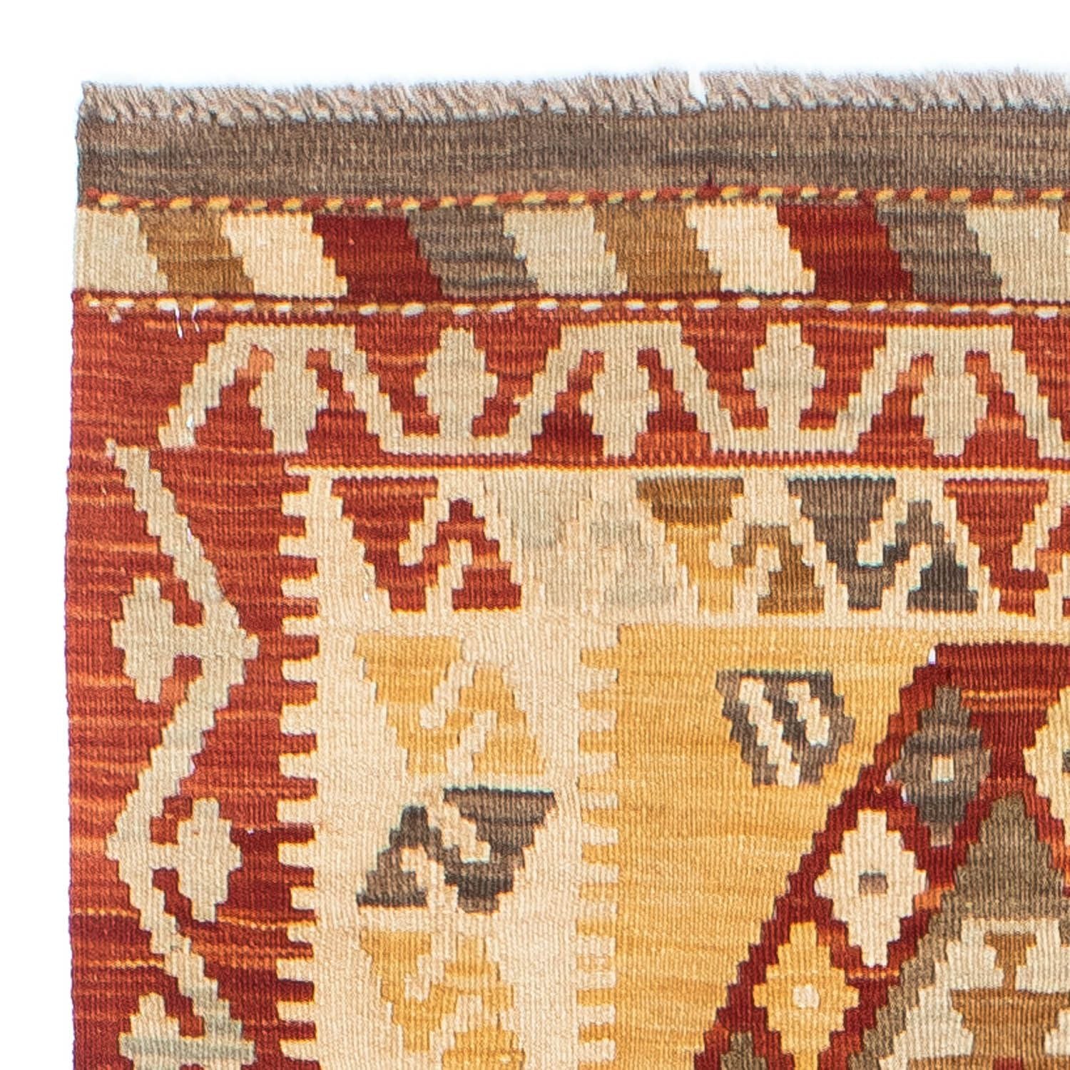 Løber Kelim-tæppe - orientalsk - 189 x 71 cm - rust
