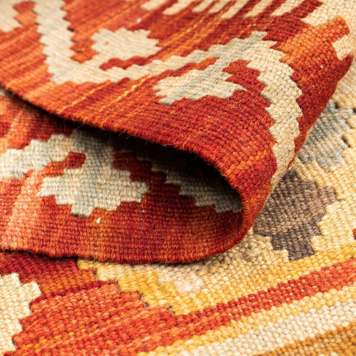 Løber Kelim-tæppe - orientalsk - 189 x 71 cm - rust