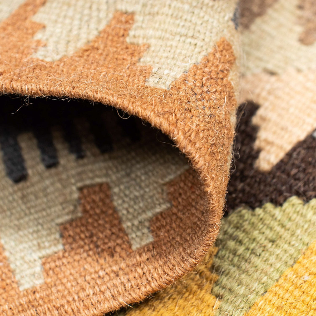 Løber Kelim-tæppe - orientalsk - 230 x 69 cm - beige