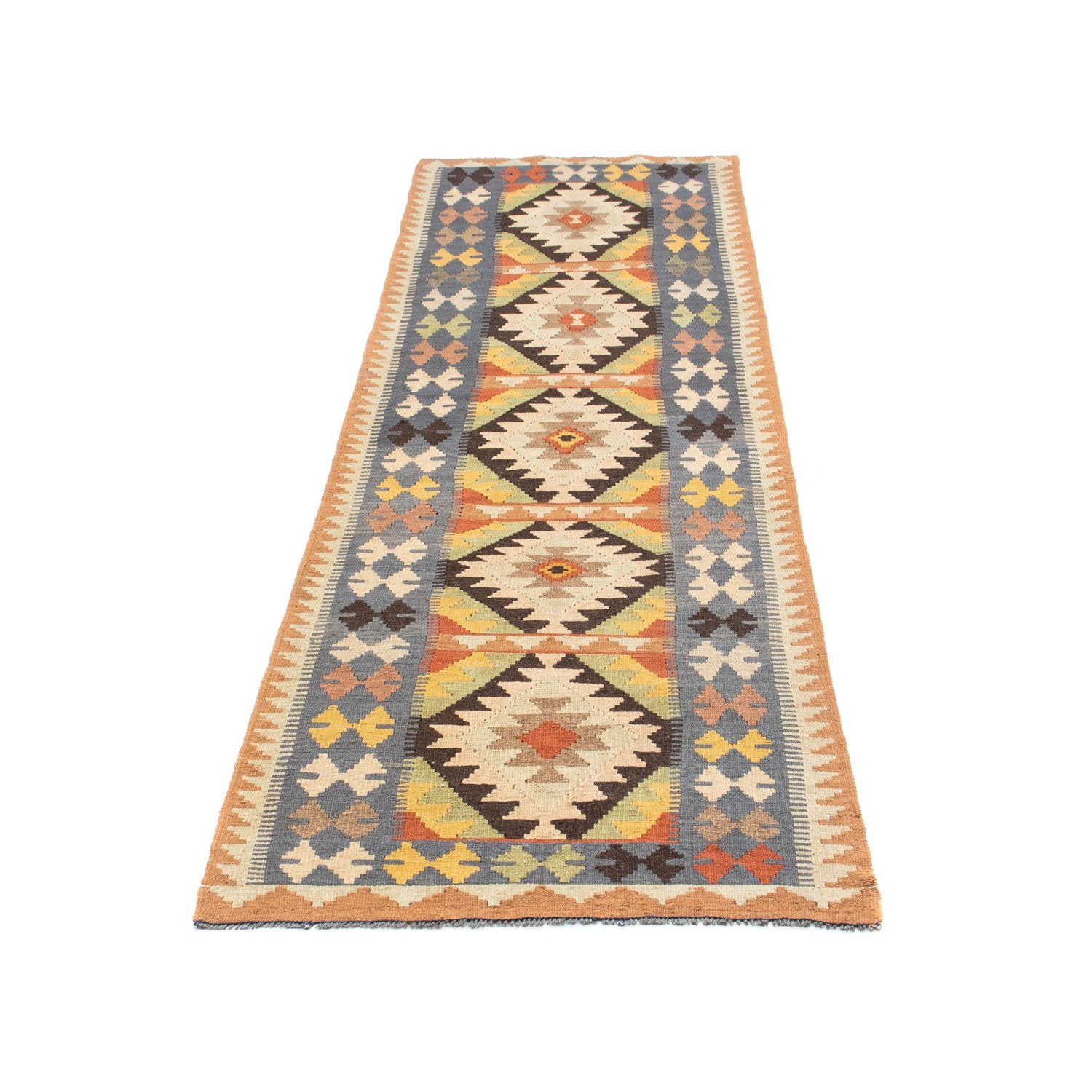 Løber Kelim-tæppe - orientalsk - 230 x 69 cm - beige