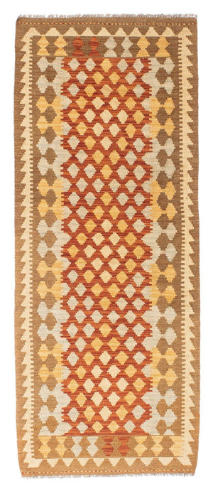Løber Kelim-tæppe - orientalsk - 191 x 74 cm - lys brun