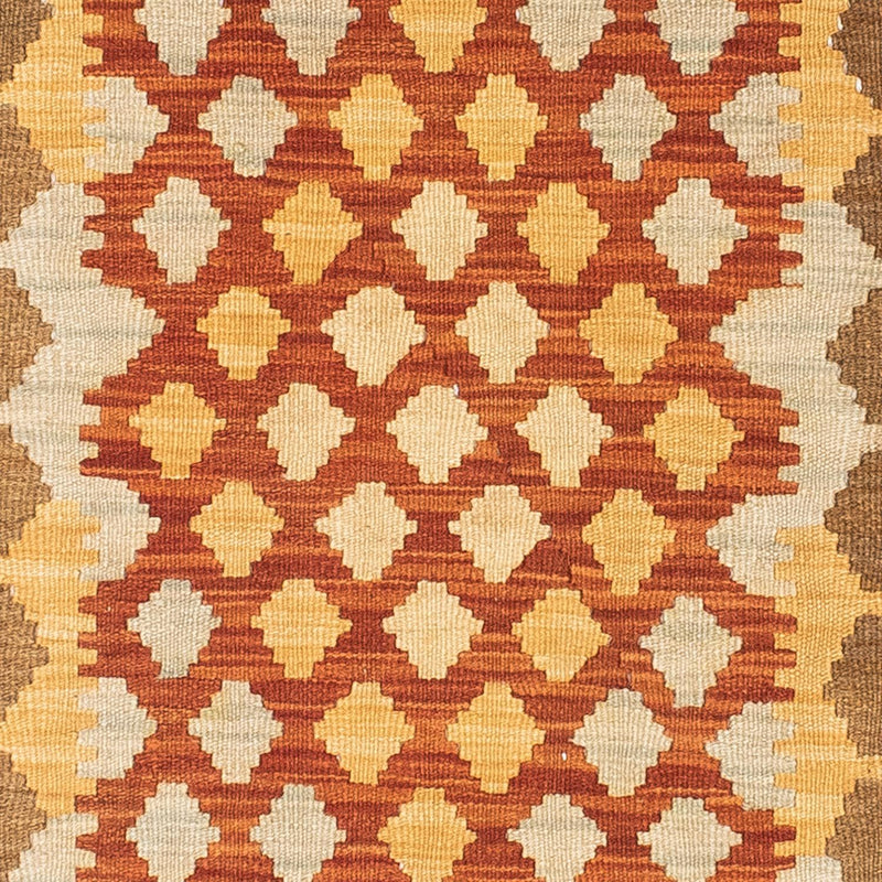 Løber Kelim-tæppe - orientalsk - 191 x 74 cm - lys brun