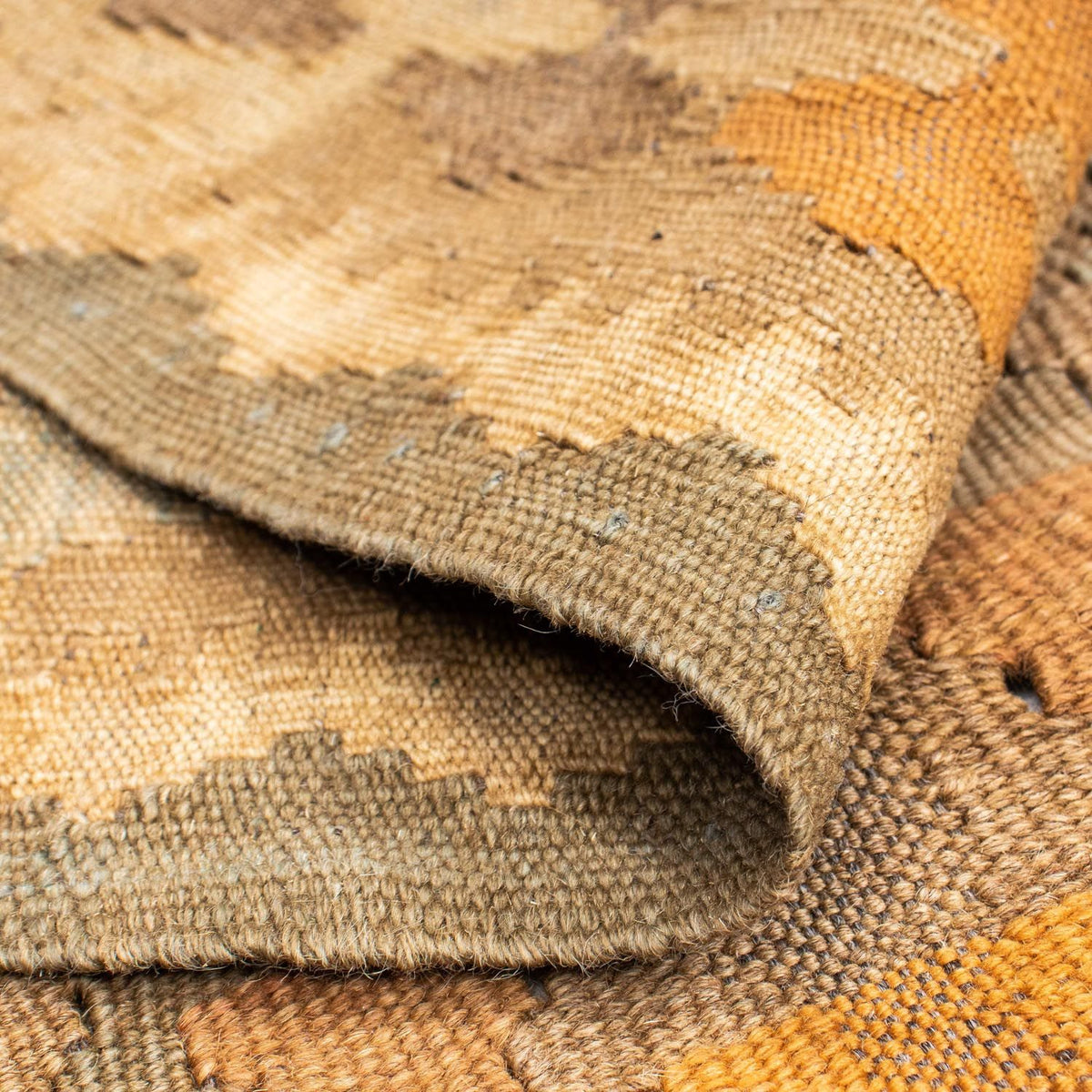 Løber Kelim-tæppe - orientalsk - 198 x 81 cm - lys brun