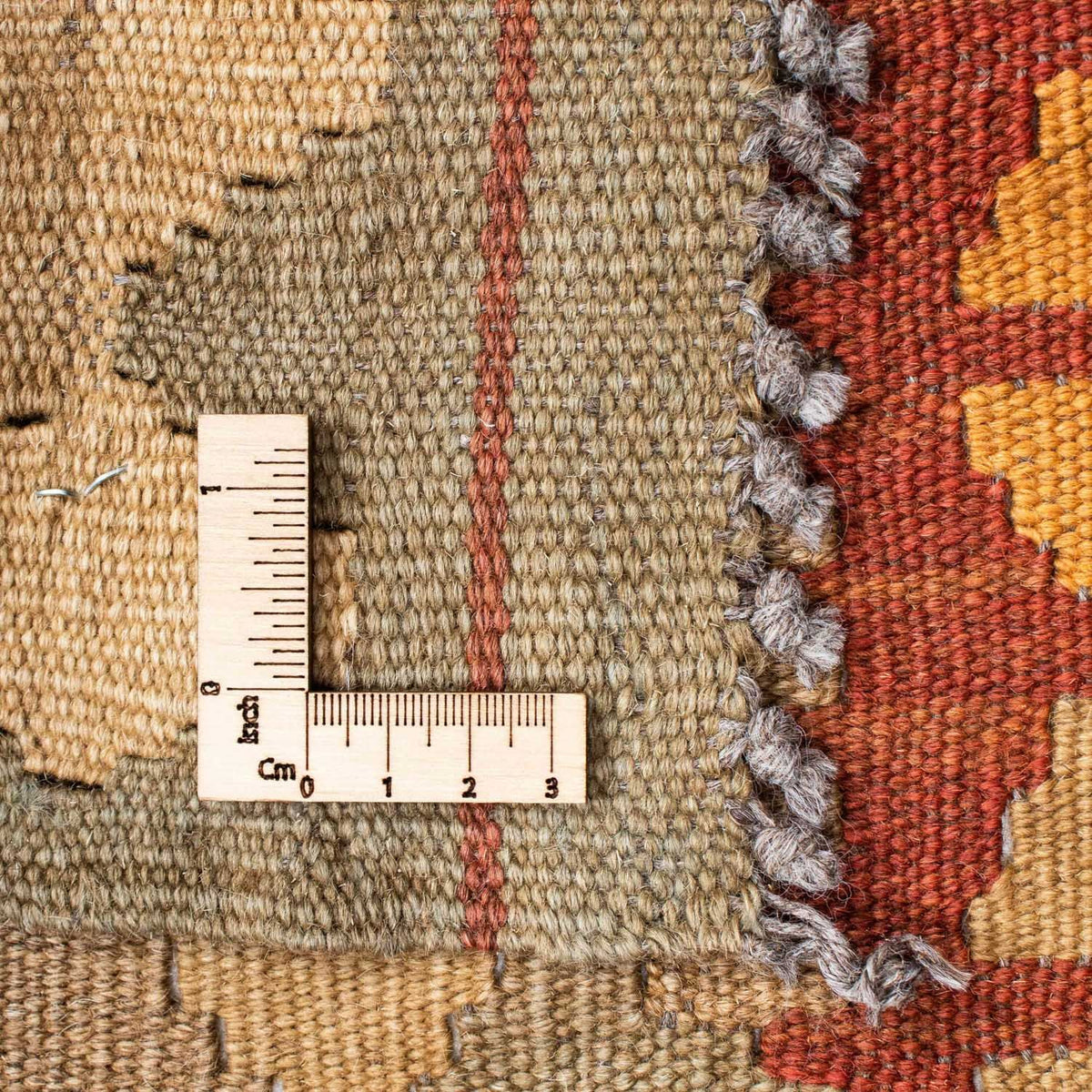 Løber Kelim-tæppe - orientalsk - 198 x 81 cm - lys brun