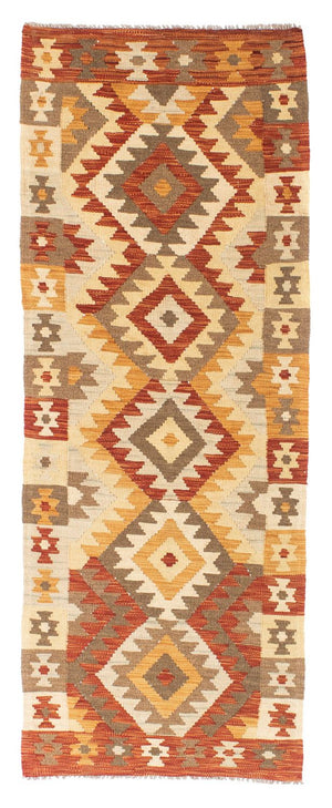 Løber Kelim-tæppe - orientalsk - 197 x 69 cm - beige